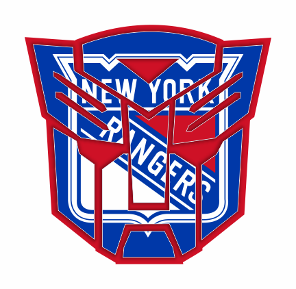 Autobots New York Rangers logo iron on paper